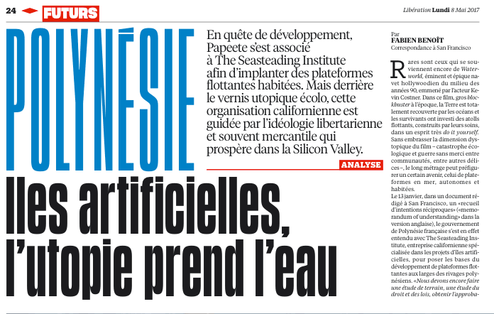 Polynésie, l&rsquo;utopie prend&nbsp;l&rsquo;eau